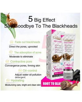 Peel Off Face Black Mask Snail Collagen