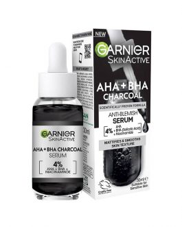 4% AHA + BHA & Niacinamide Charcoal Face Serum 30ml